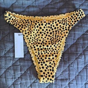 Billabong Yellow and Black Animal Print Bottoms